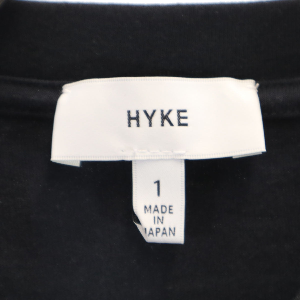 HYKE ハイク 日本製 ノースリーブ カットソー 1 ブラック レディース