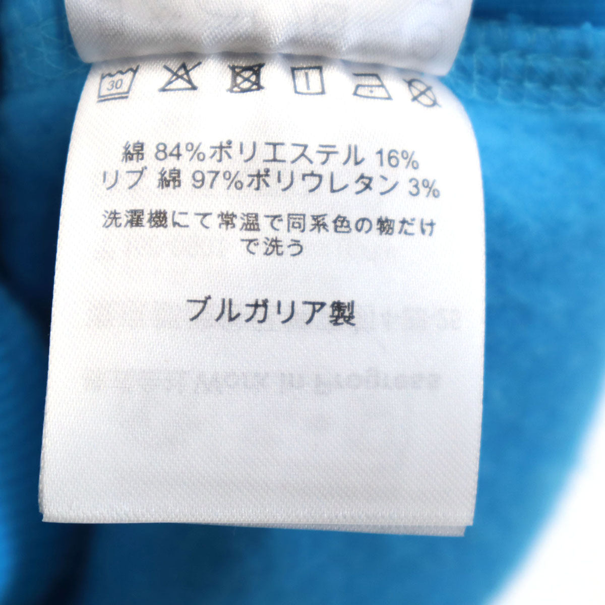 PALACE SKATEBOARDS パレススケートボード Carhartt カーハート コラボ ブルガリア製 長袖 スウェットパーカー 水色 裏起毛 メンズ