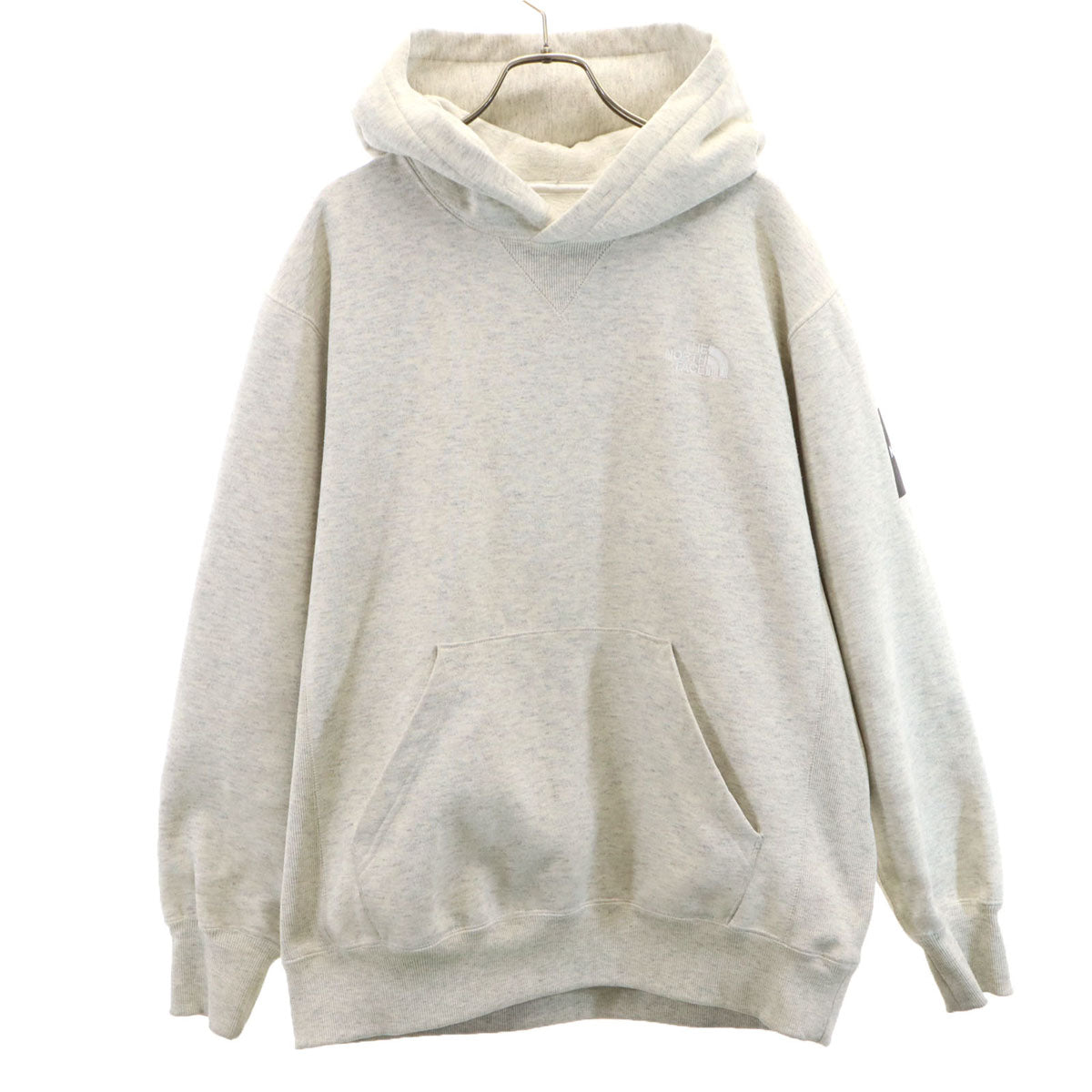 THE NORTH FACE ノースフェイス 長袖 スウェットパーカー XL グレー NT61835 アウトドア 裏起毛 メンズ