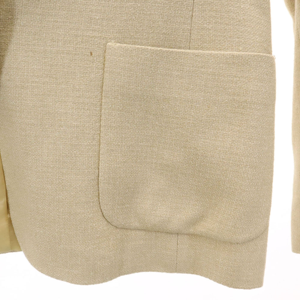 MAX MARA マックスマーラ イタリア製 シルクブレンド テーラードジャケット 44 ベージュ ブレザー レディース