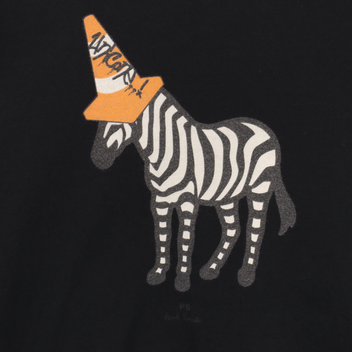 PS Paul Smith ピーエスポールスミス ゼブラ 半袖 Tシャツ XXL ブラック メンズ