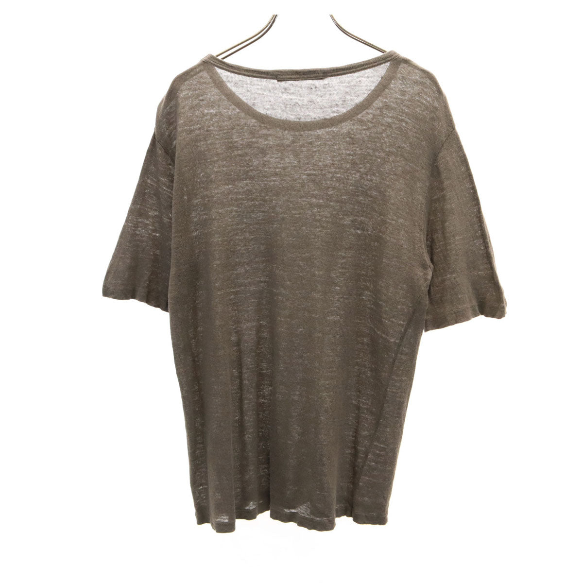 Vlas Blomme ヴラスブラム 日本製 リネン 半袖 Tシャツ 2 グレー系 メンズ