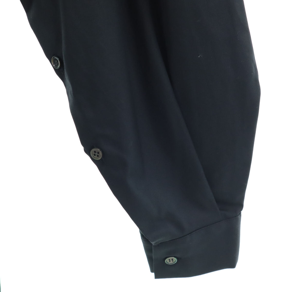 MIDIUMISOLID ミディウミソリッド 日本製 長袖 Aライン シャツ 黒 レディース