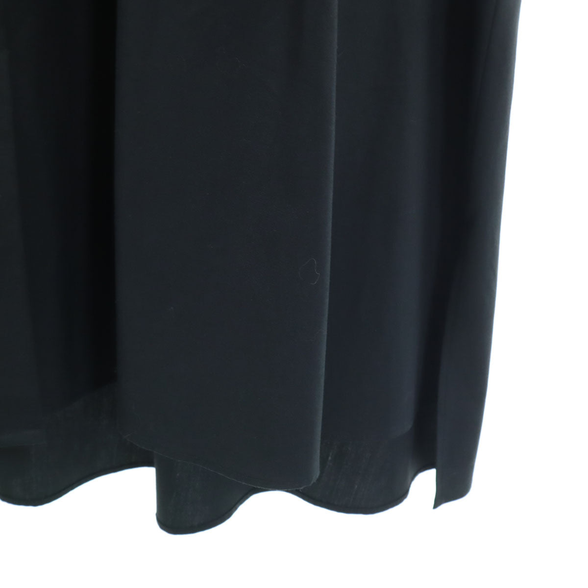 MIDIUMISOLID ミディウミソリッド 日本製 長袖 Aライン シャツ 黒 レディース