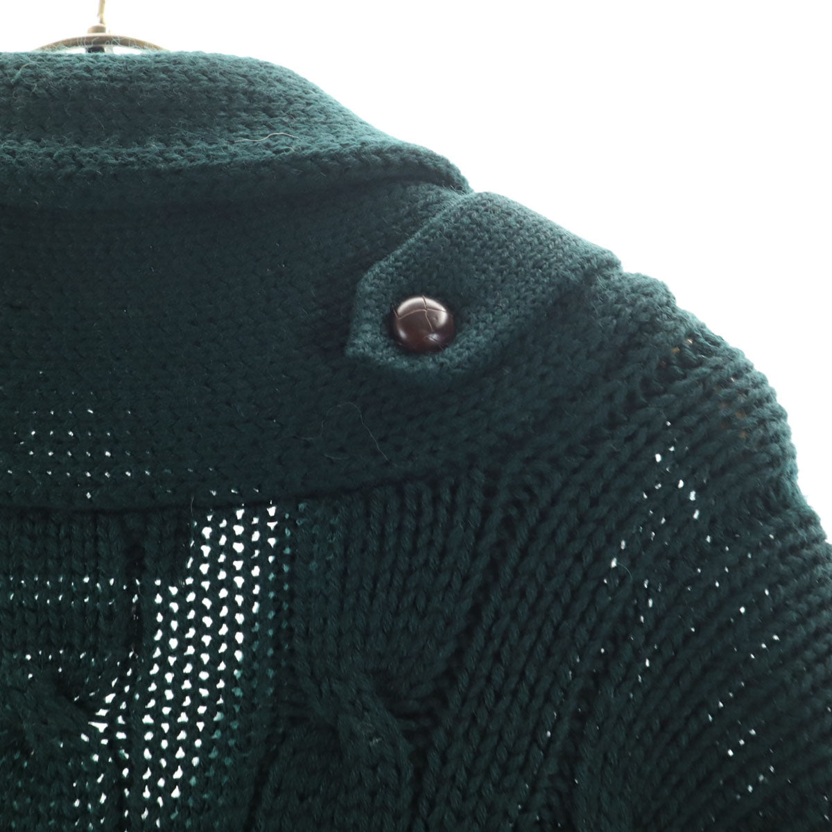 Polo by Ralph Lauren ポロバイラルフローレン 90s オールド 長袖 ショールカラー ニットカーディガン L 深緑 メンズ
