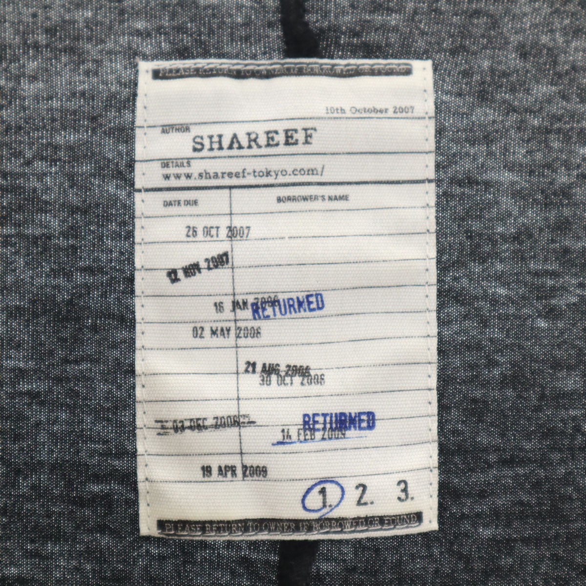 SHAREEF シャリーフ 日本製 HANDS 7分袖 ドルマン カットソー 1 ブラック レディース