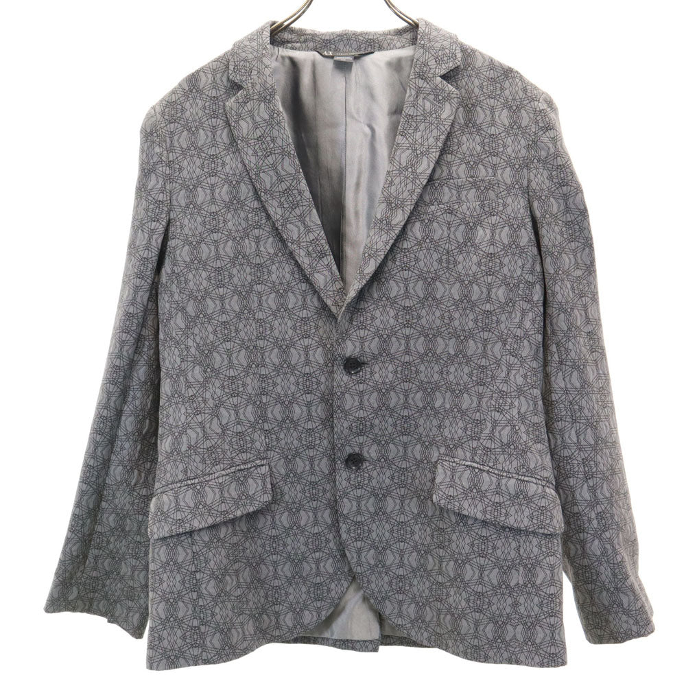 ARMANI EXCHANGE アルマーニエクスチェンジ 幾何学柄 テーラードジャケット M グレー ブレザー メンズ