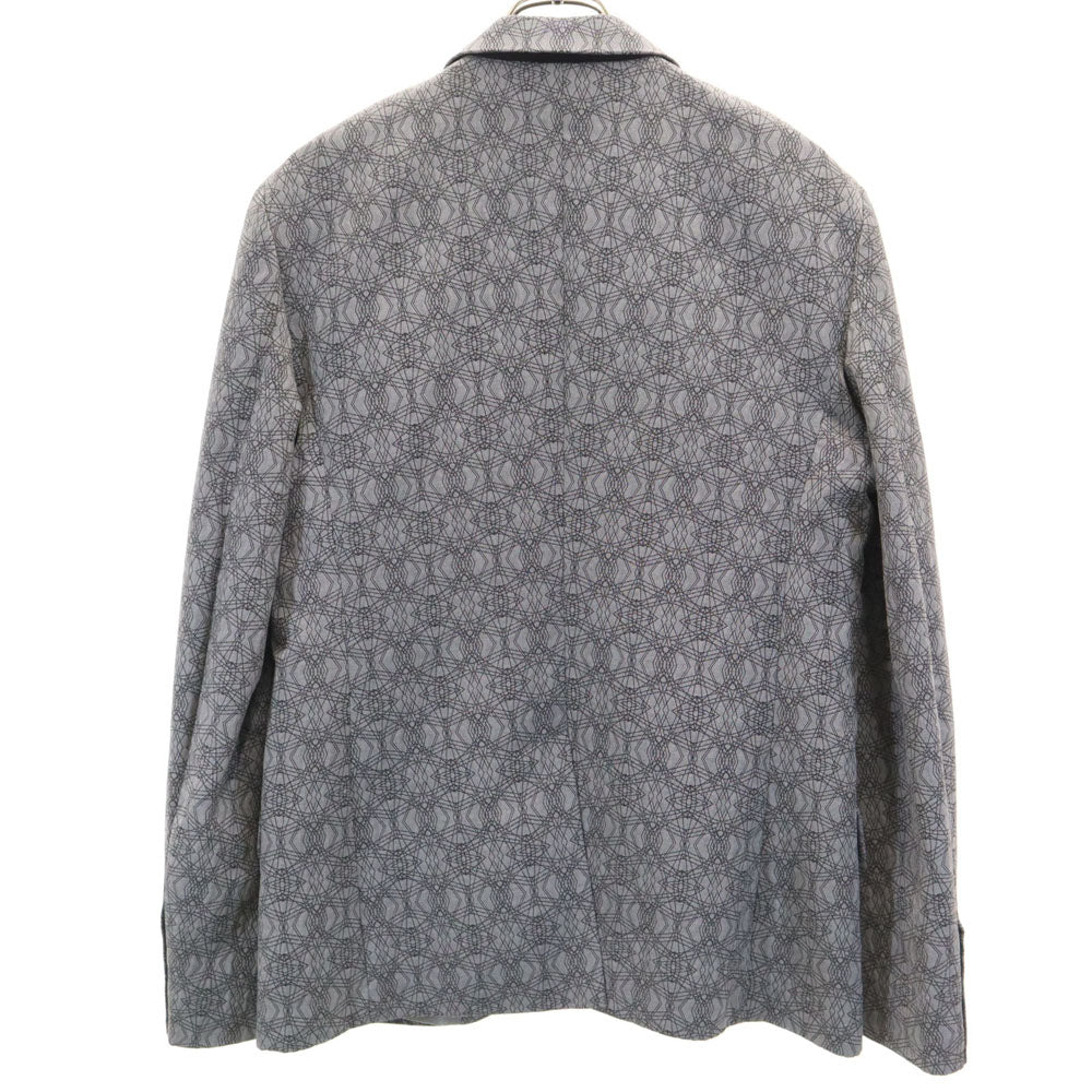 ARMANI EXCHANGE アルマーニエクスチェンジ 幾何学柄 テーラードジャケット M グレー ブレザー メンズ