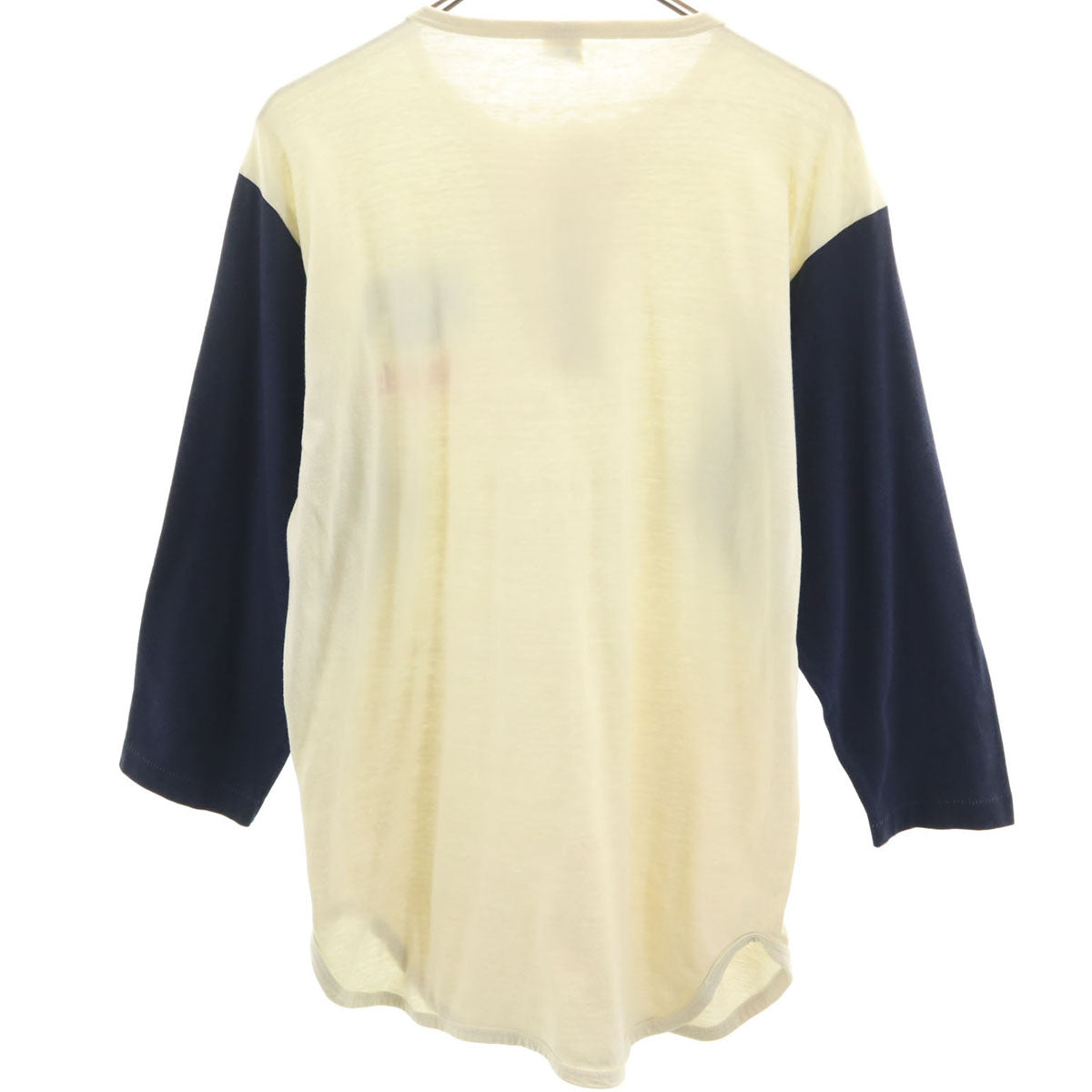 Champion チャンピオン 80s USA製 ヴィンテージ 7分袖 ヘンリーネック Tシャツ XL アイボリー メンズ