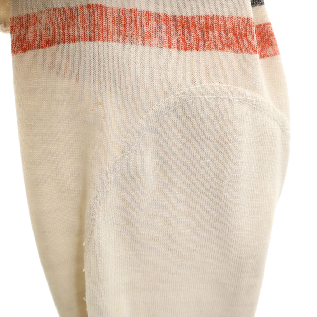 60s ヴィンテージ 57 長袖 Tシャツ ベージュ ロンT フットボールT メンズ