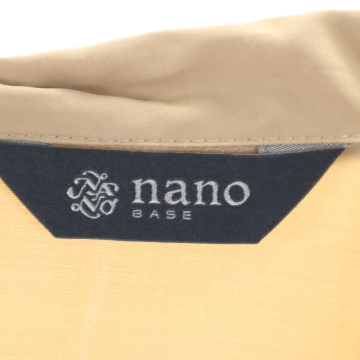 nano BASE ナノベース 長袖 オープンカラーシャツ F ベージュ レディース