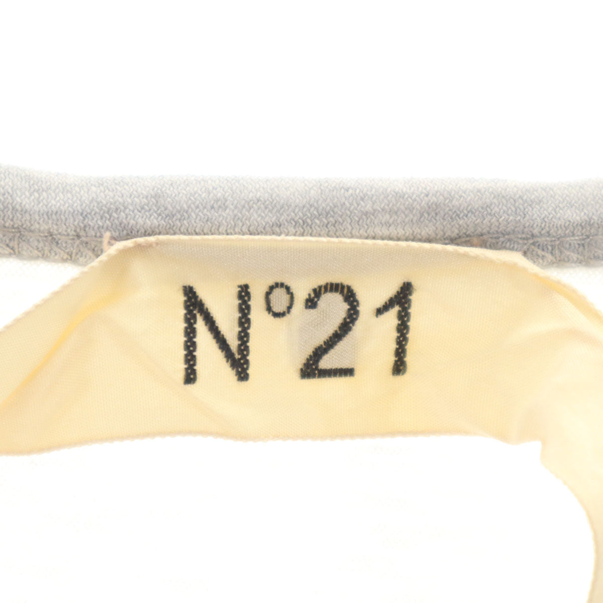 N°21 ヌメロ ヴェントゥーノ フレンチスリーブ カットソー S グレー レディース