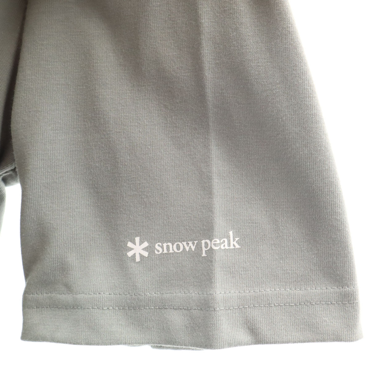 snowpeak スノーピーク 半袖 Tシャツ L グレー ポケT 無地 メンズ