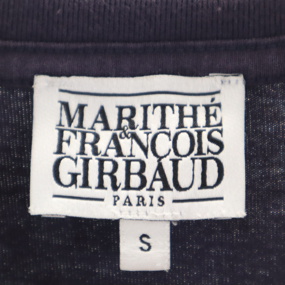 MARITHE + FRANCOIS GIRBAUD マリテフランソワジルボー 半袖 Tシャツ S ネイビー レディース