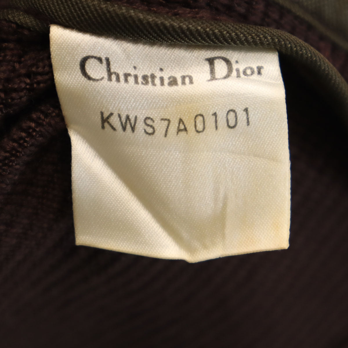 Christian Dior クリスチャンディオール 90s オールド 長袖 ニットカーディガン L ブラウン レディース