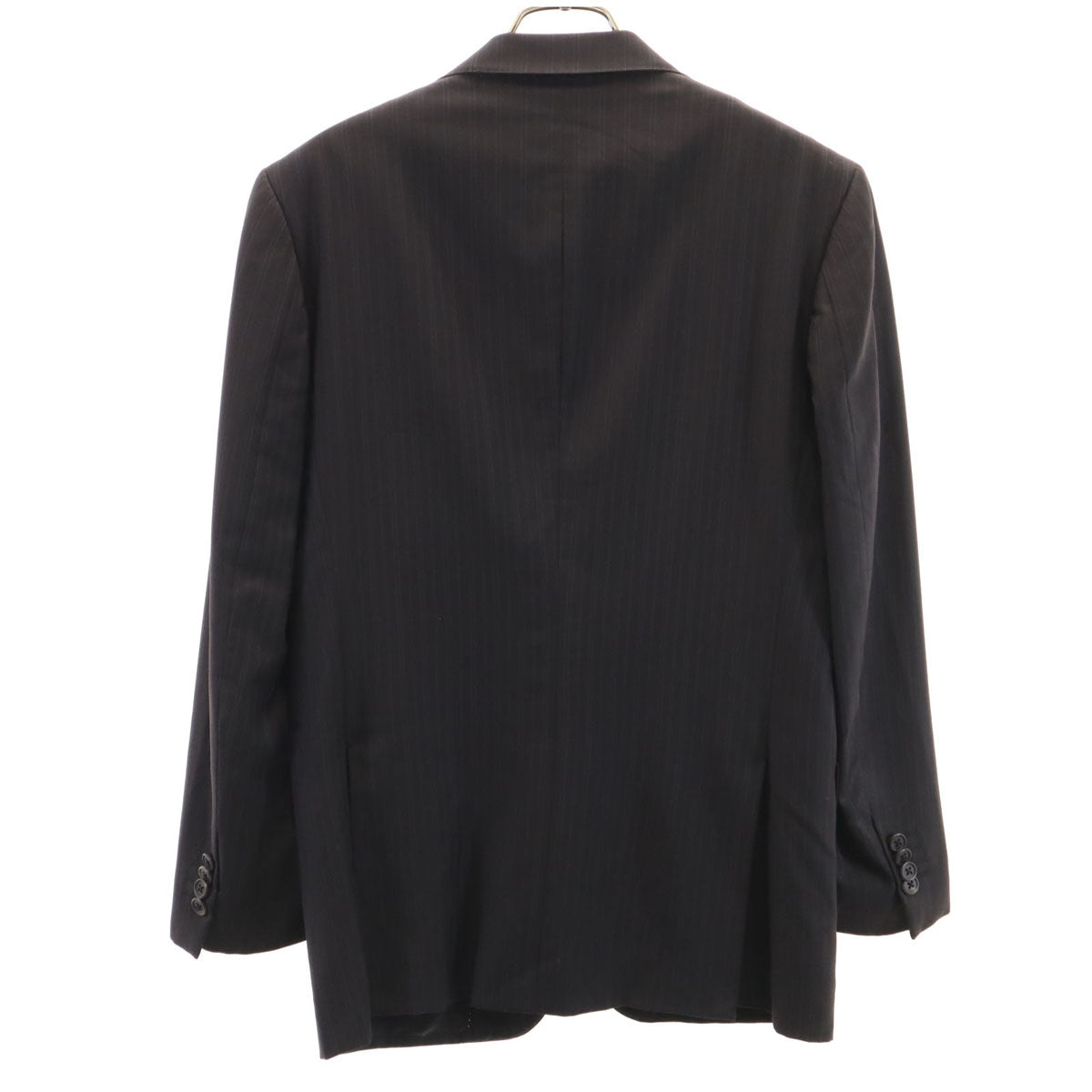 Paul Smith LONDON ポールスミスロンドン 日本製 ストライプ柄 テーラードジャケット S ブラック系 メンズ