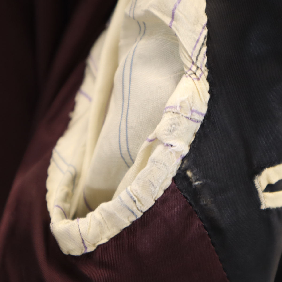 Paul Smith LONDON ポールスミスロンドン 日本製 ストライプ柄 テーラードジャケット S ブラック系 メンズ