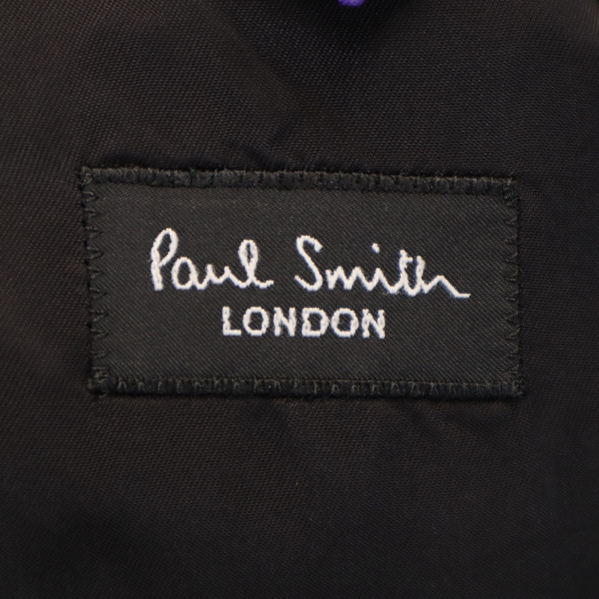 Paul Smith LONDON ポールスミスロンドン 日本製 ストライプ柄 テーラードジャケット S ブラック系 メンズ