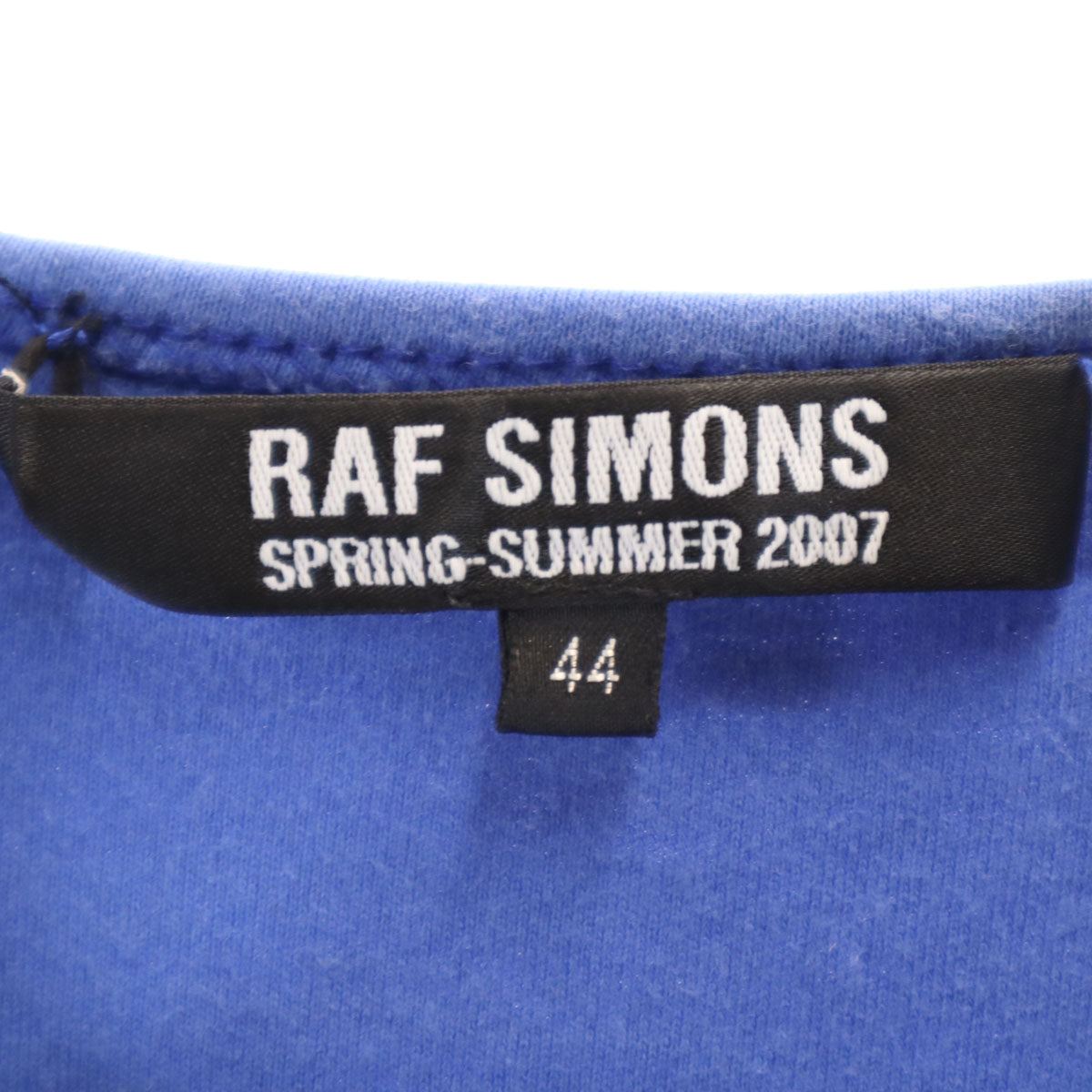 RAF SIMONS ラフシモンズ 2007ss カットオフ タンクトップ 44 ブルー メンズ