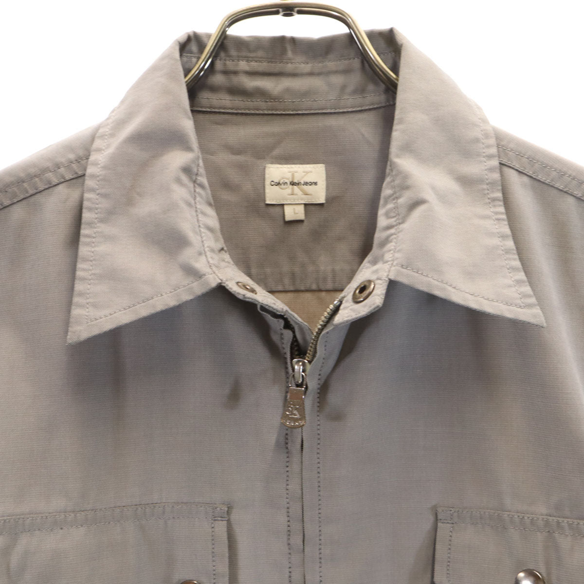 Calvin klein Jeans カルバンクラインジーンズ 90s オールド ワークジャケット L グレー メンズ