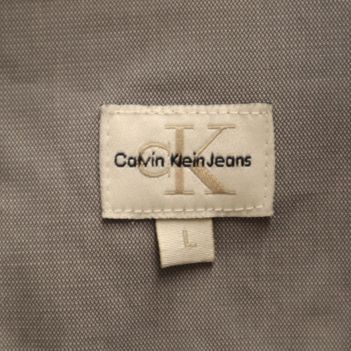 Calvin klein Jeans カルバンクラインジーンズ 90s オールド ワークジャケット L グレー メンズ