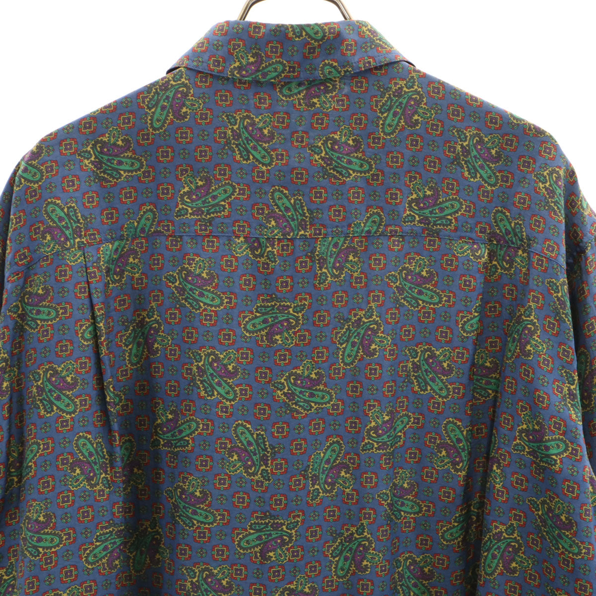 Burberrys バーバリーズ 90s オールド ペイズリー柄 長袖 シャツ 9 青紺系 レディース
