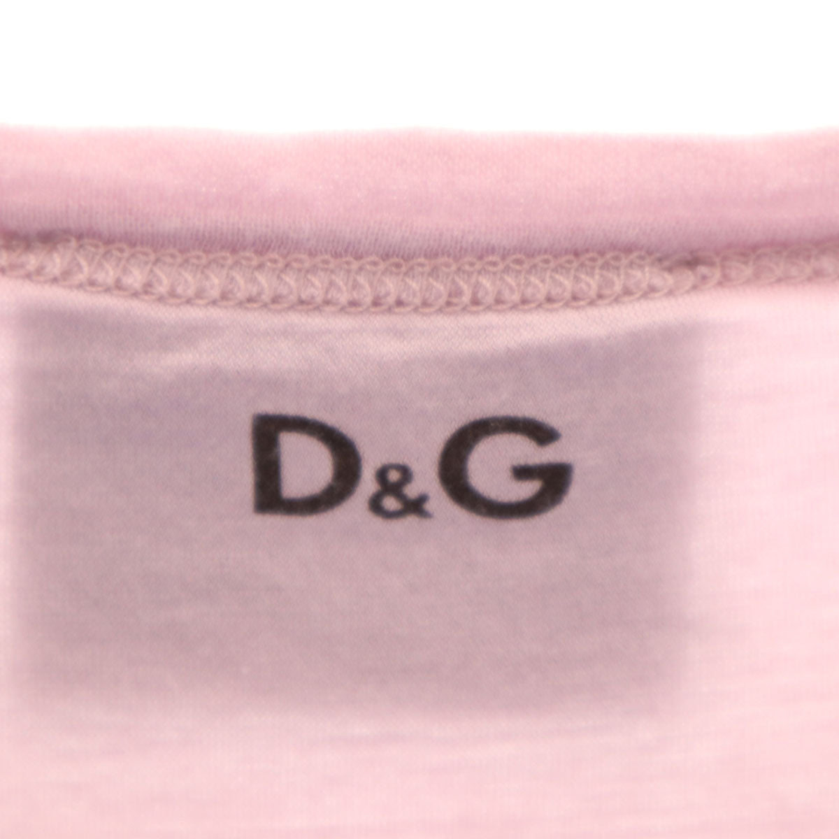 D&G DOLCE&GABBANA ディーアンドジードルチェアンドガッバーナ Disney ディズニー コラボ イタリア製 ミッキー ミニー 半袖 Tシャツ 38 ピンクパープル レディース