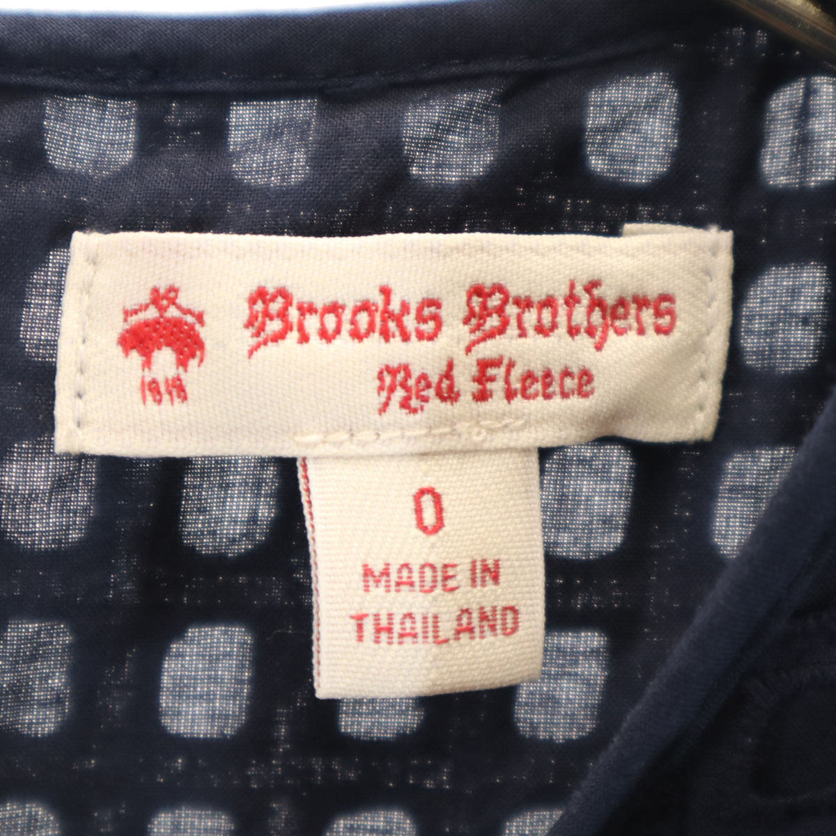 Brooks Brothers Red Fleece ブルックスブラザーズ レッドフリース ノースリーブ ワンピース 0 ネイビー レディース