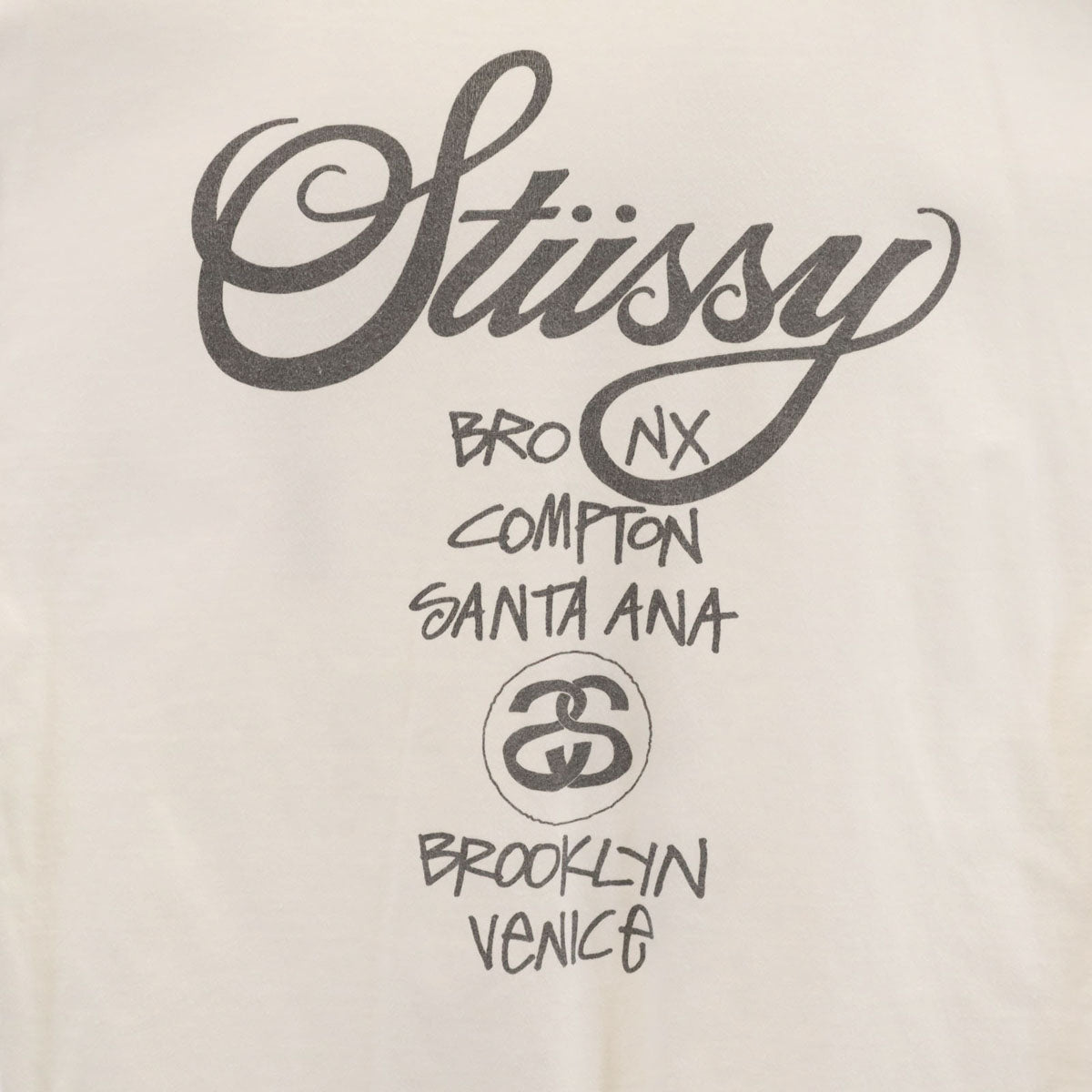 STUSSY ステューシー 半袖 Tシャツ L ホワイト メンズ