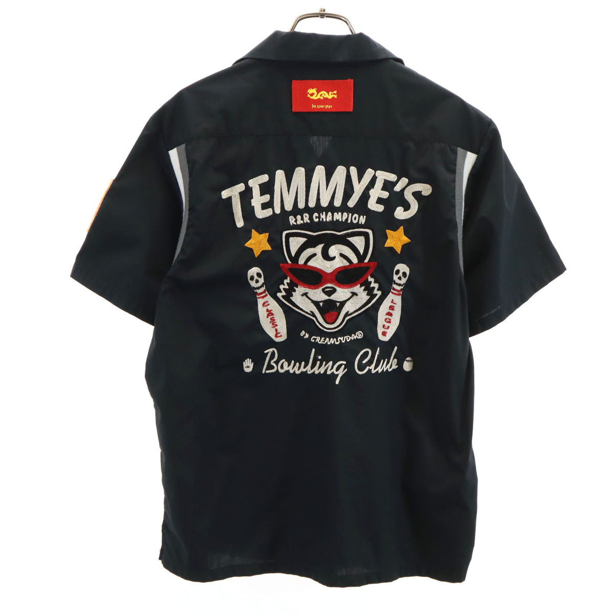 TEMMYE ティミー 半袖 ボウリングシャツ M ブラック CREAM SODA