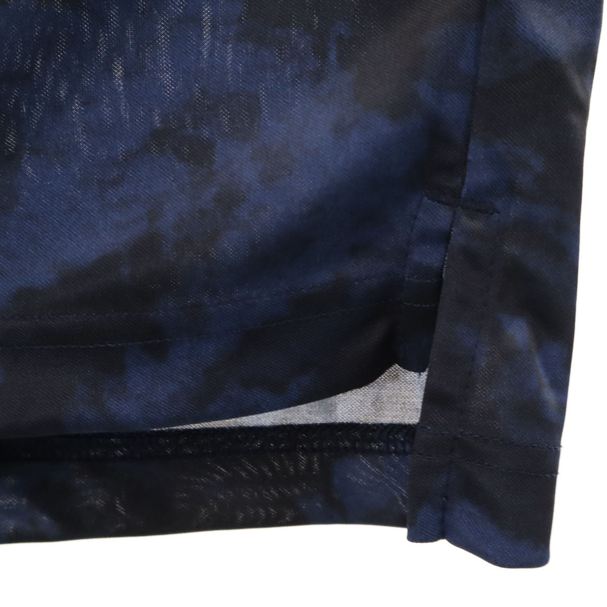 美品 LANVIN SPORT ランバンスポール 総柄 ゴルフ 半袖 ポロシャツ 40 ネイビー メンズ