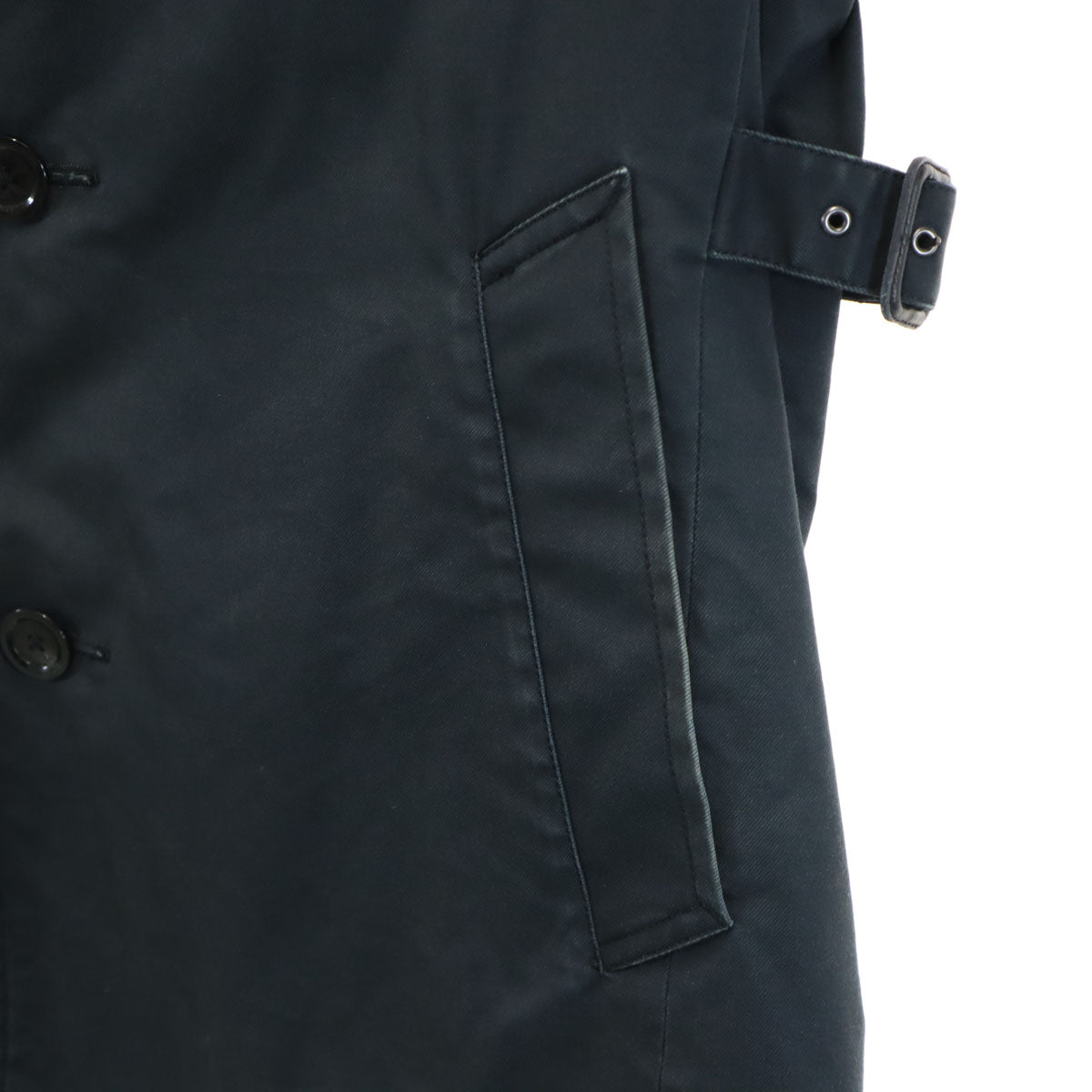 BURBERRY BLACK LABEL バーバリーブラックレーベル ステンカラーコート M ブラック メンズ