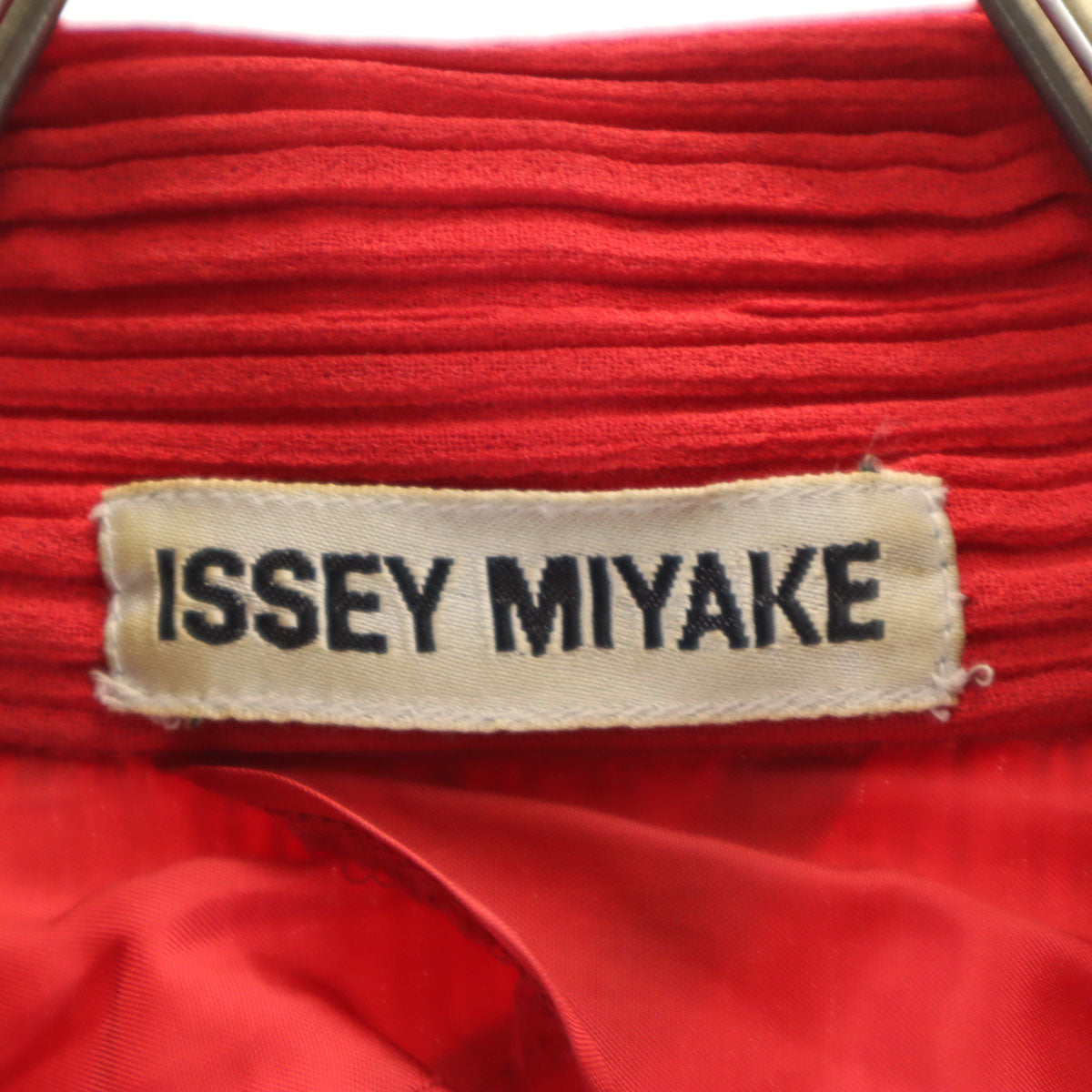 ISSEY MIYAKE イッセイミヤケ 96SS オールド 日本製 ジャケット M レッド IM61-FD925 レディース