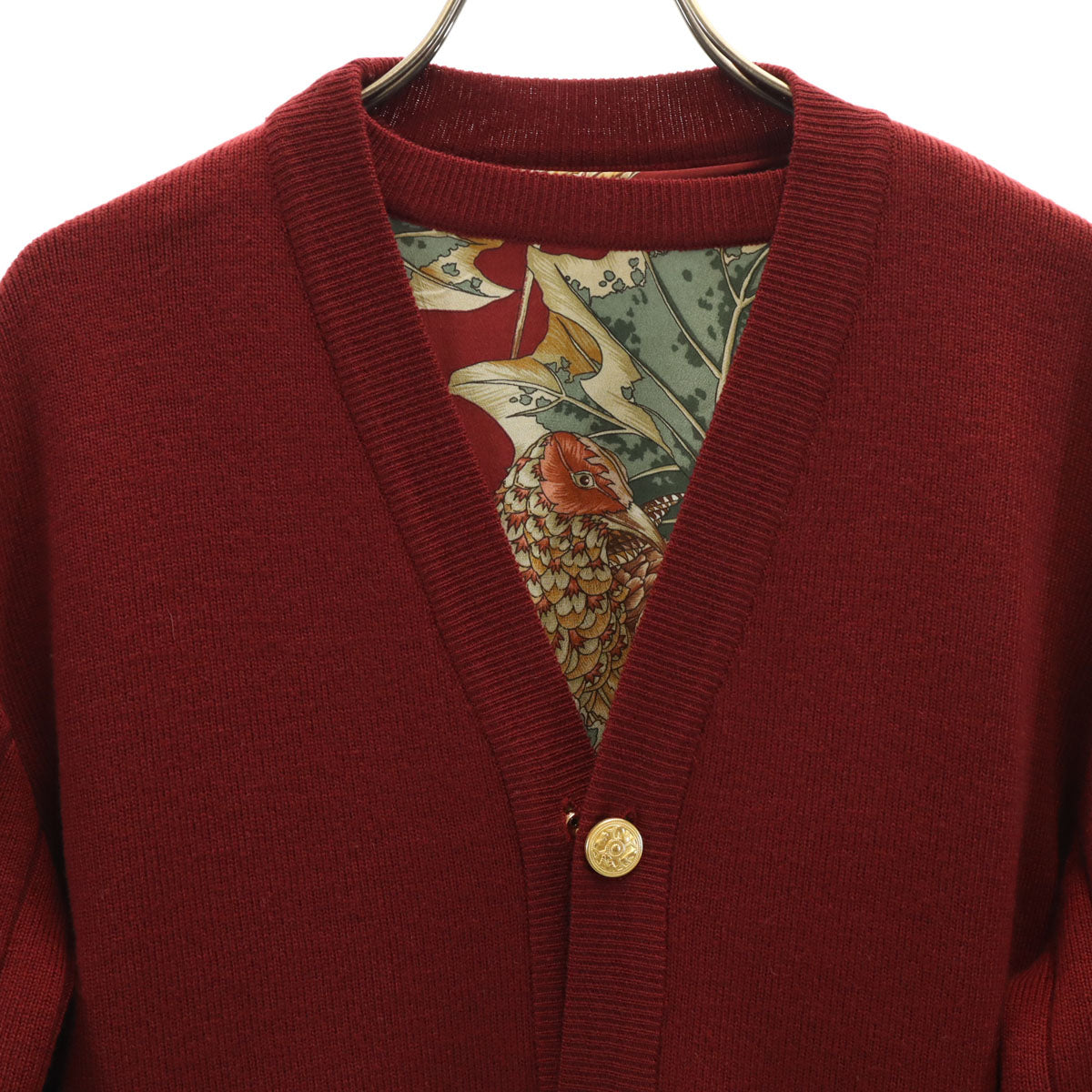Salvatore Ferragamo サルヴァトーレフェラガモ 90s イタリア製 オールド 長袖 アンサンブル M ボルドー レディース