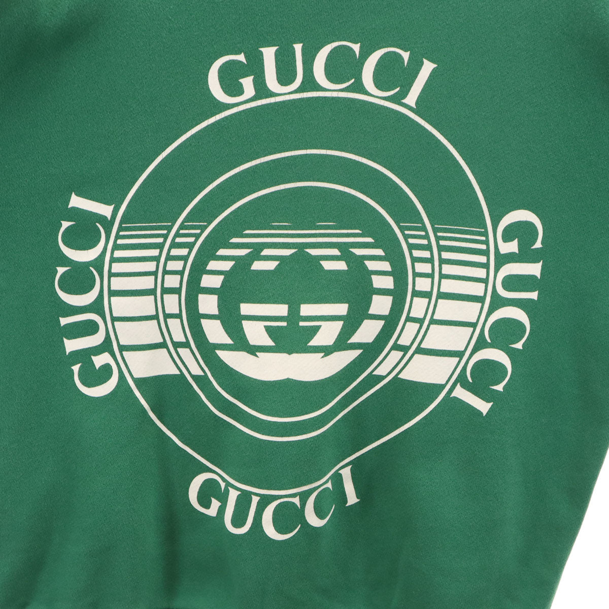 GUCCI グッチ イタリア製 長袖 スウェット トレーナー S グリーン レディース
