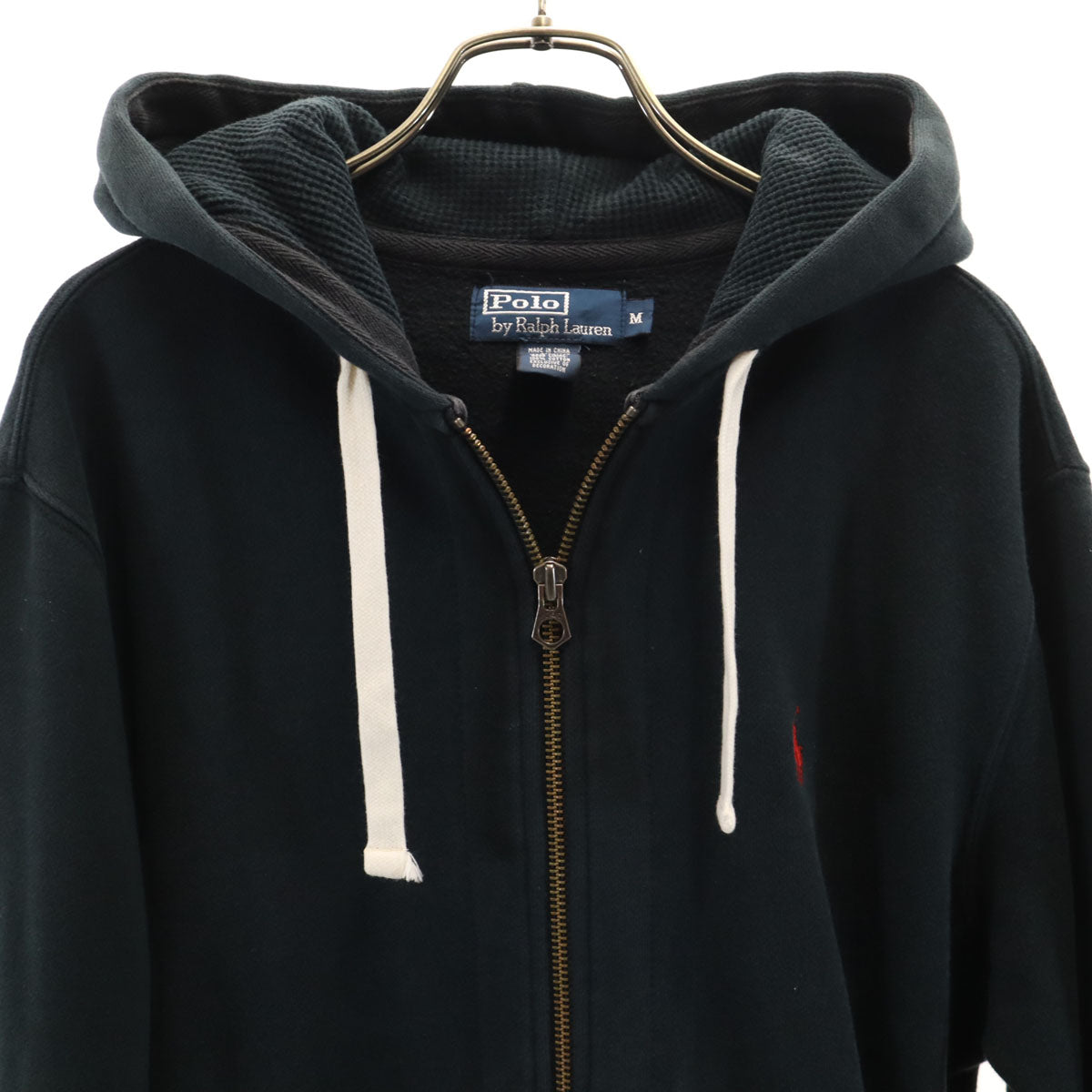 Polo by Ralph Lauren ポロバイラルフローレン 長袖 スウェット ジップパーカー M ブラック 裏起毛 メンズ
