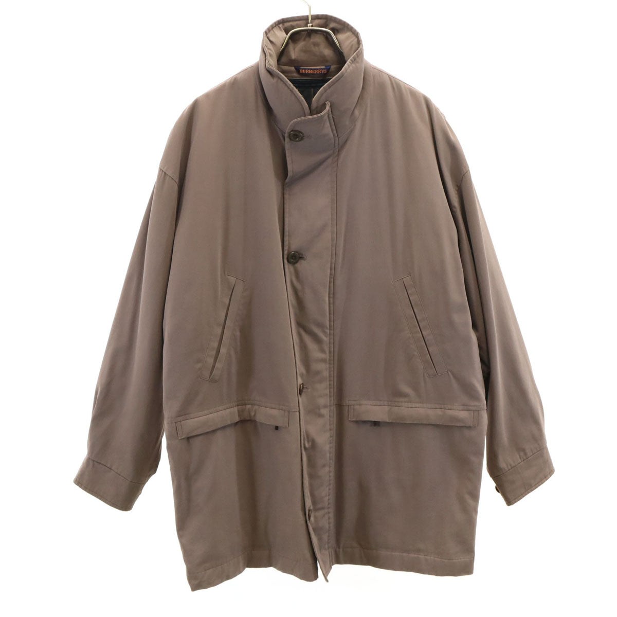 Burberrys バーバリーズ 90s オールド ハーフ コート M ブラウングレー系 ライナー付き メンズ