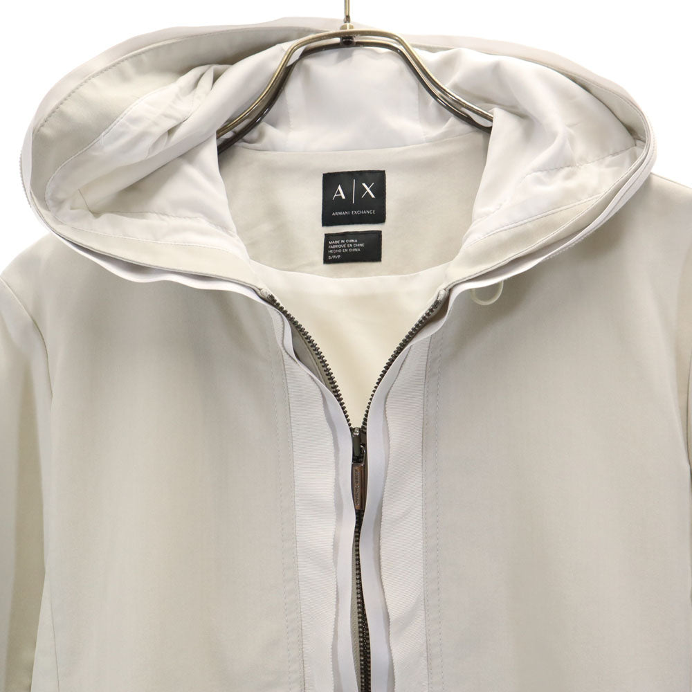 ARMANI EXCHANGE アルマーニエクスチェンジ ジップパーカー S ライトグレー レディース