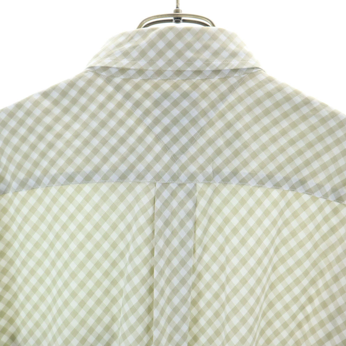 TOMMY HILFIGER トミーヒルフィガー 90s オールド フラッグタグ ギンガムチェック柄 長袖 ボタンダウンシャツ M ライトグリーン メンズ