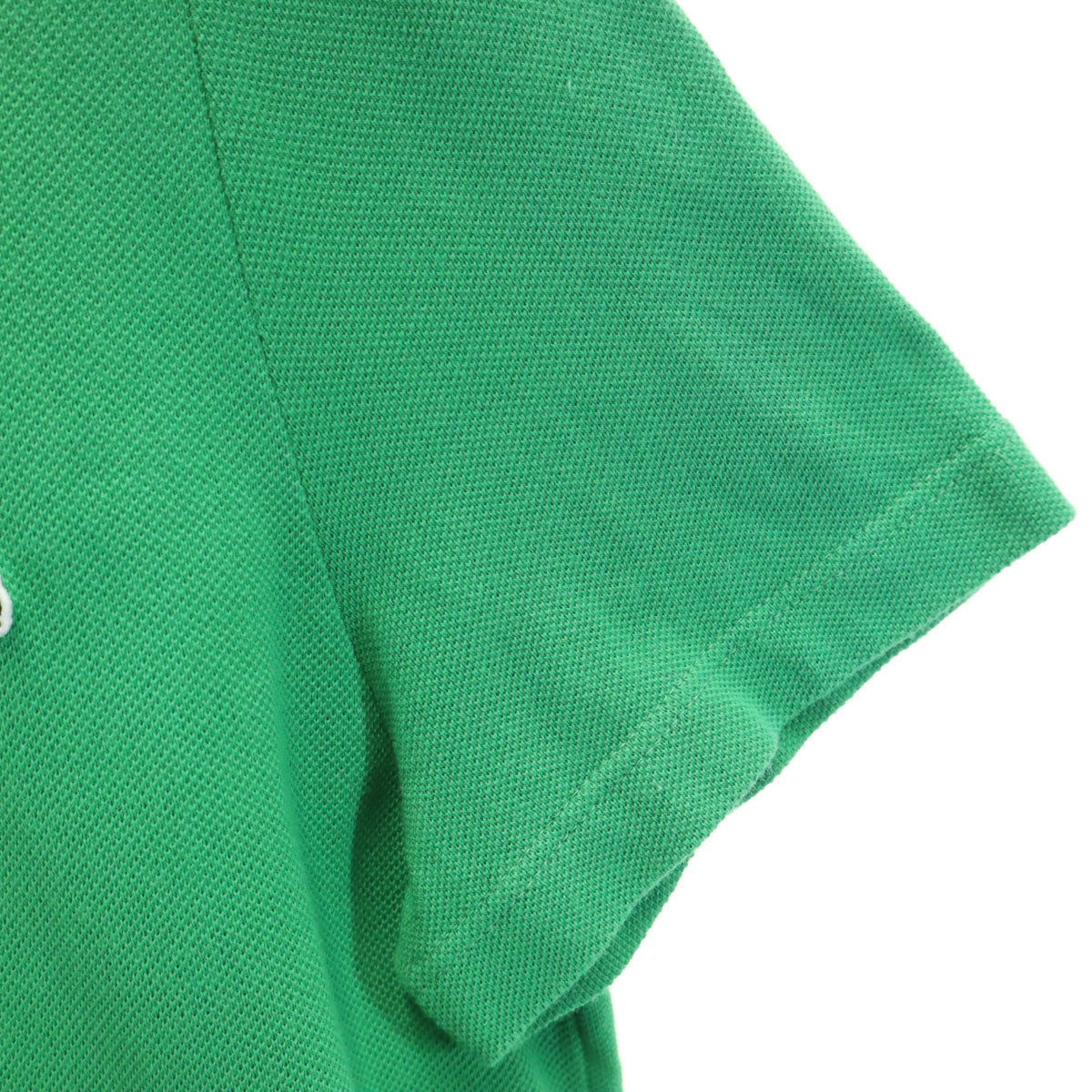 LACOSTE ラコステ PEANUTS ピーナッツ コラボ スヌーピー 半袖 ポロ ワンピース 38 グリーン SNOOPY レディース