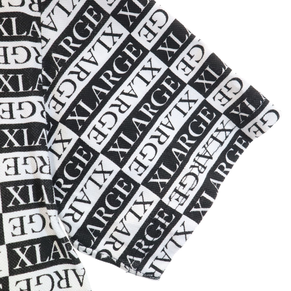 XLARGE エクストララージ 総ロゴ 半袖 ポロシャツ S ホワイト メンズ