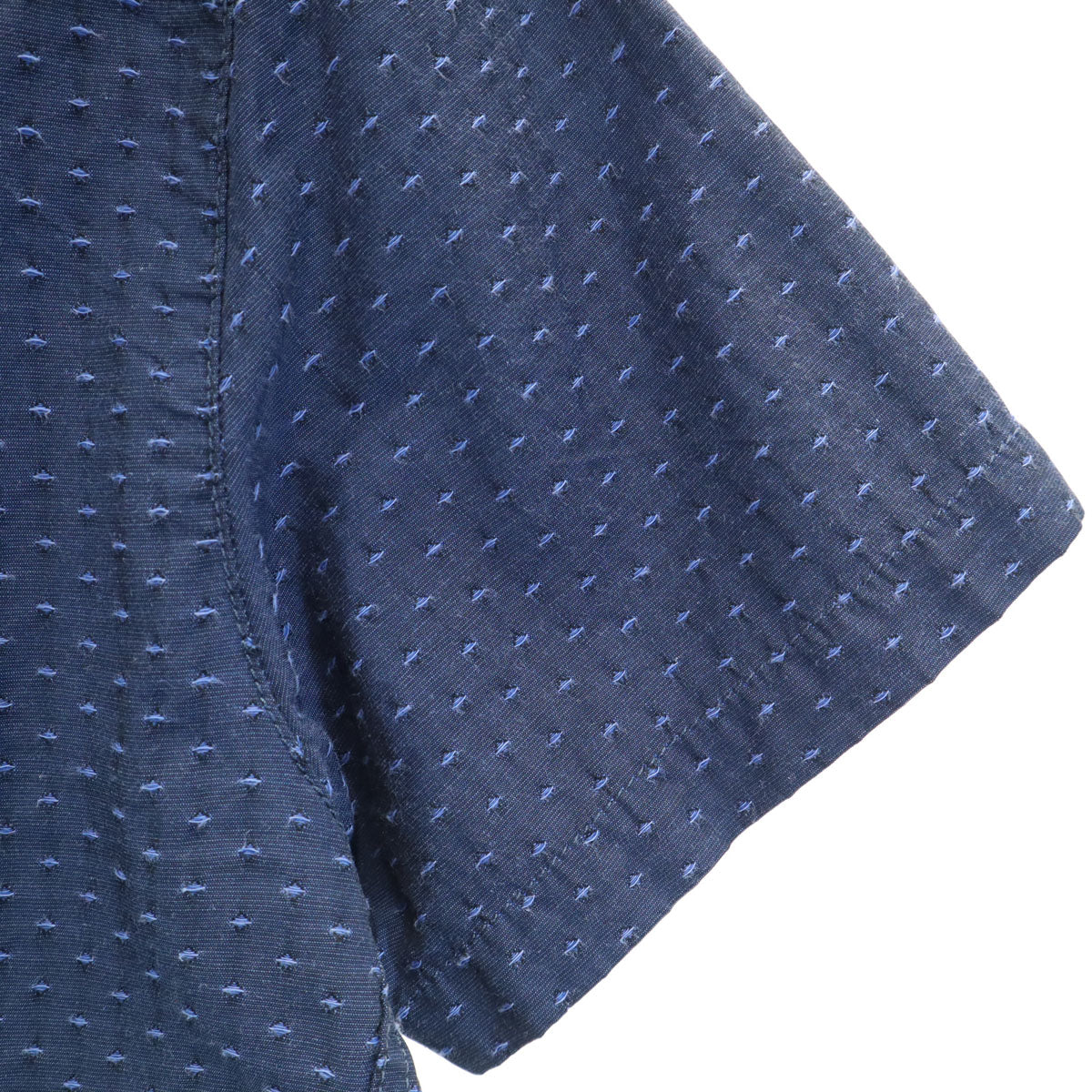 ARMANI JEANS アルマーニジーンズ 総柄 半袖 シャツ XS ネイビー メンズ