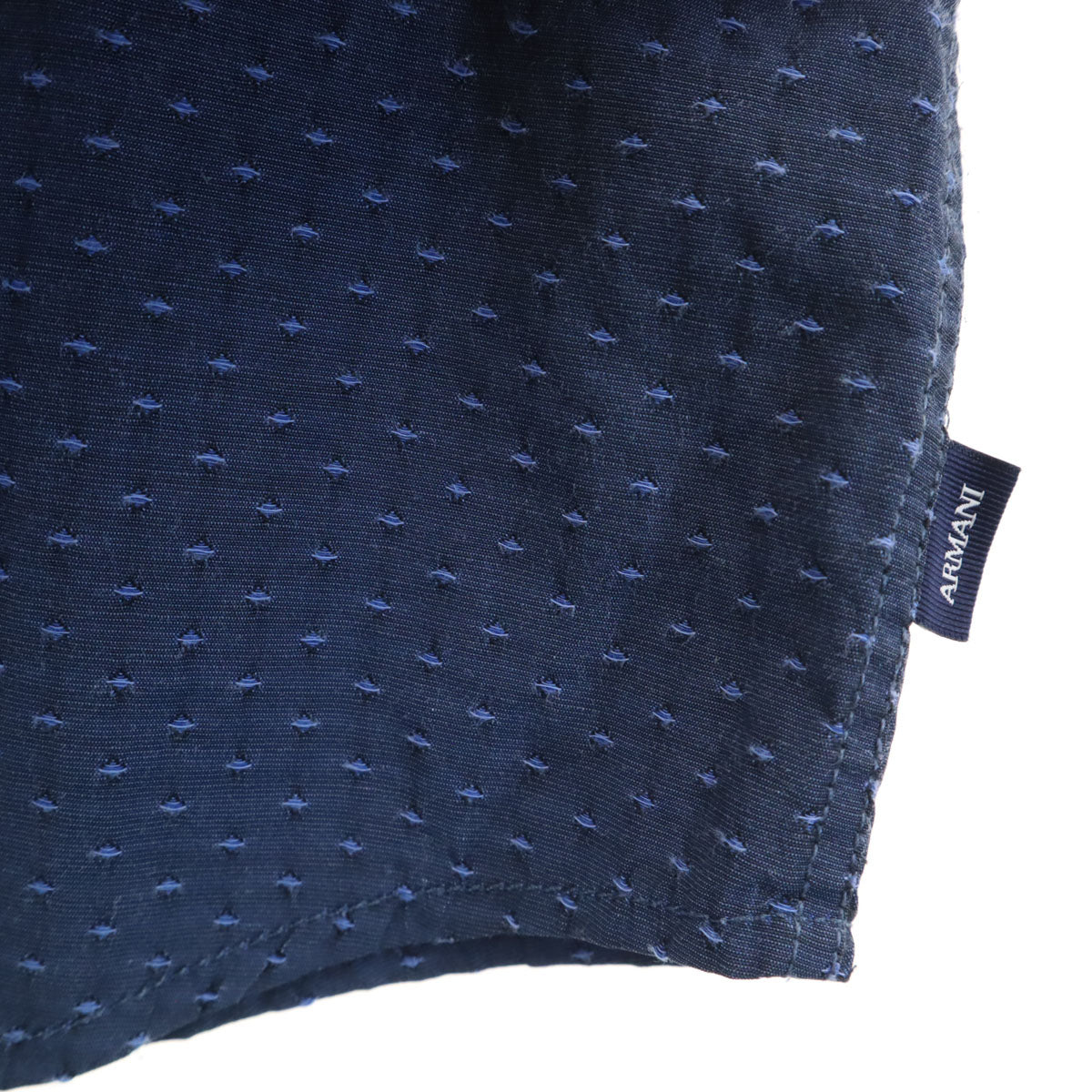 ARMANI JEANS アルマーニジーンズ 総柄 半袖 シャツ XS ネイビー メンズ