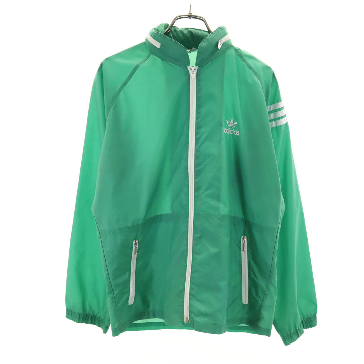 adidas アディダス 70s ヴィンテージ デサント製 ナイロンジャケット S グリーン メンズ