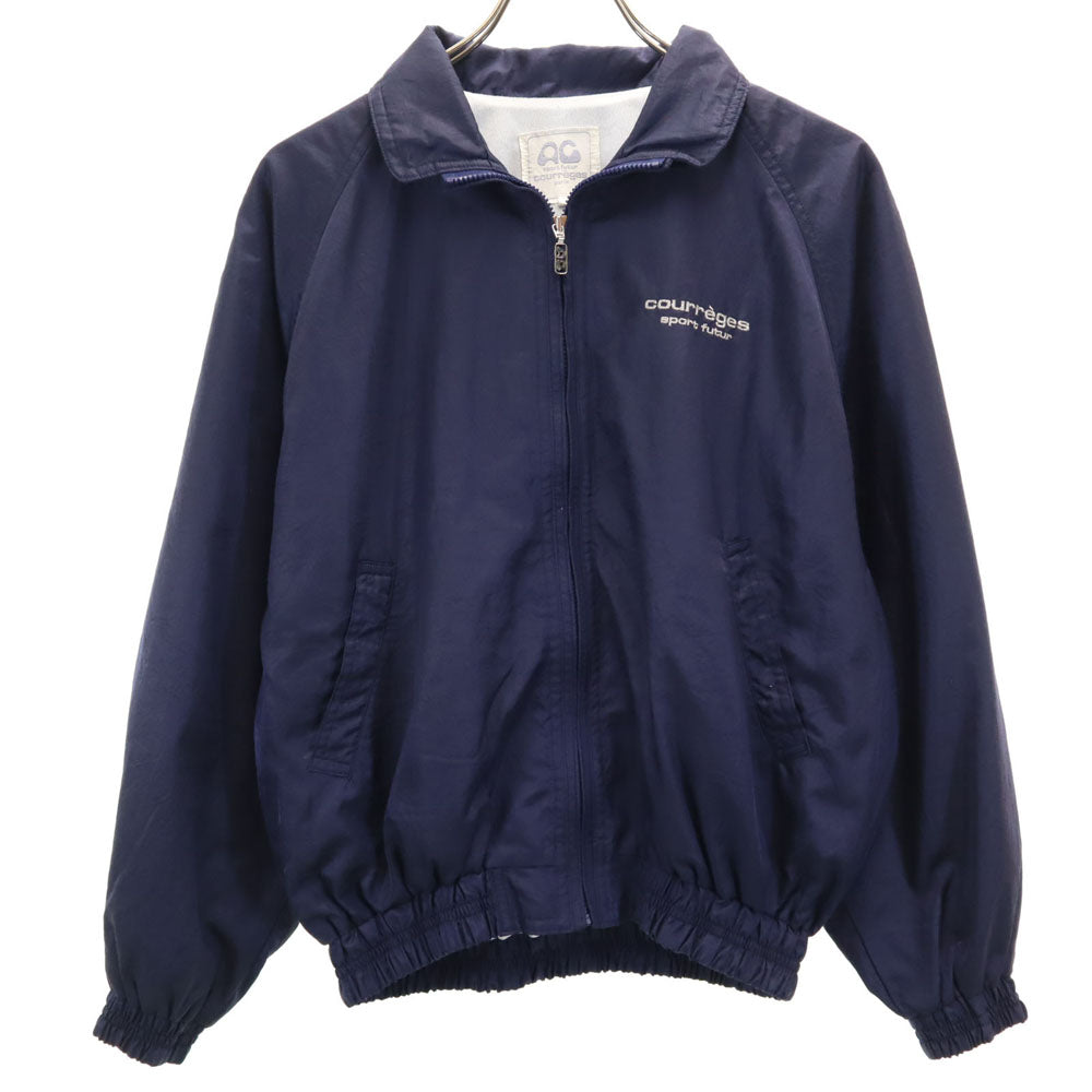 クレージュ 日本製 バックロゴ ブルゾン 11 ネイビー courreges sport futur ジャケット レディース