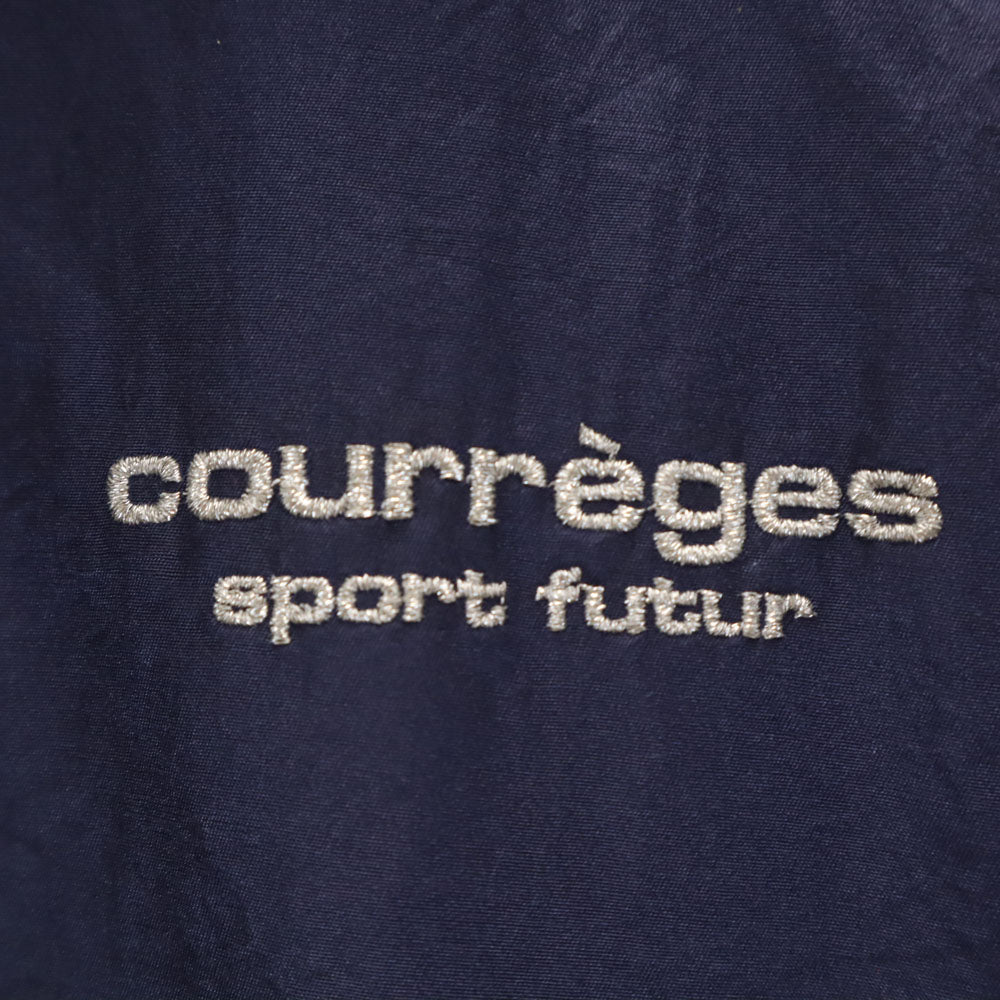 クレージュ 日本製 バックロゴ ブルゾン 11 ネイビー courreges sport futur ジャケット レディース