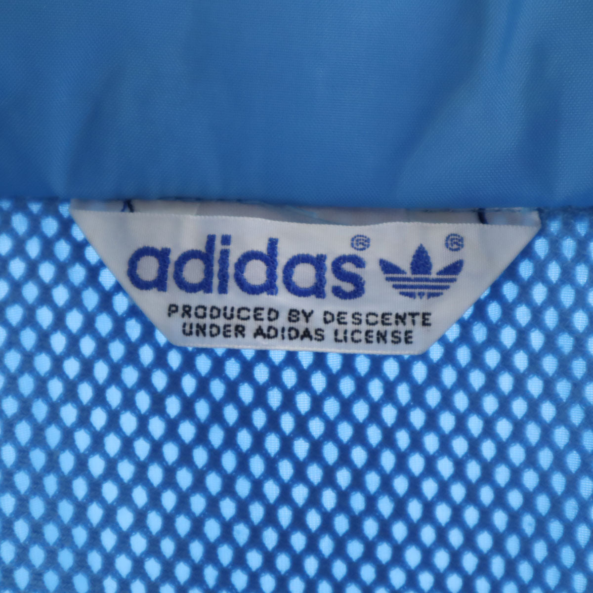 adidas アディダス 70s 80s ヴィンテージ デサント製 ナイロンジャケット O ブルー メンズ
