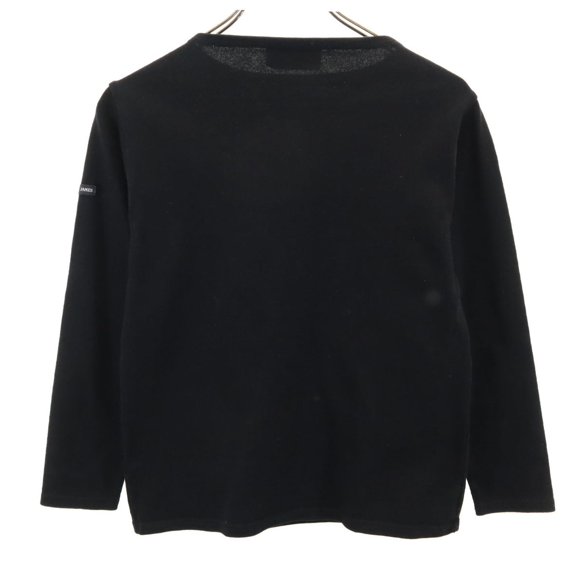 SAINT JAMES セントジェームス フランス製 オールド 7分袖 ボートネック バスクシャツ XXS ブラック メンズ