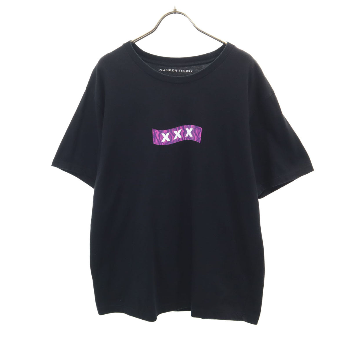 NUMBER(N)INE ナンバーナイン GOD SELECTION XXX ゴットセレクショントリプルエックス コラボ 半袖 Tシャツ M ブラック メンズ