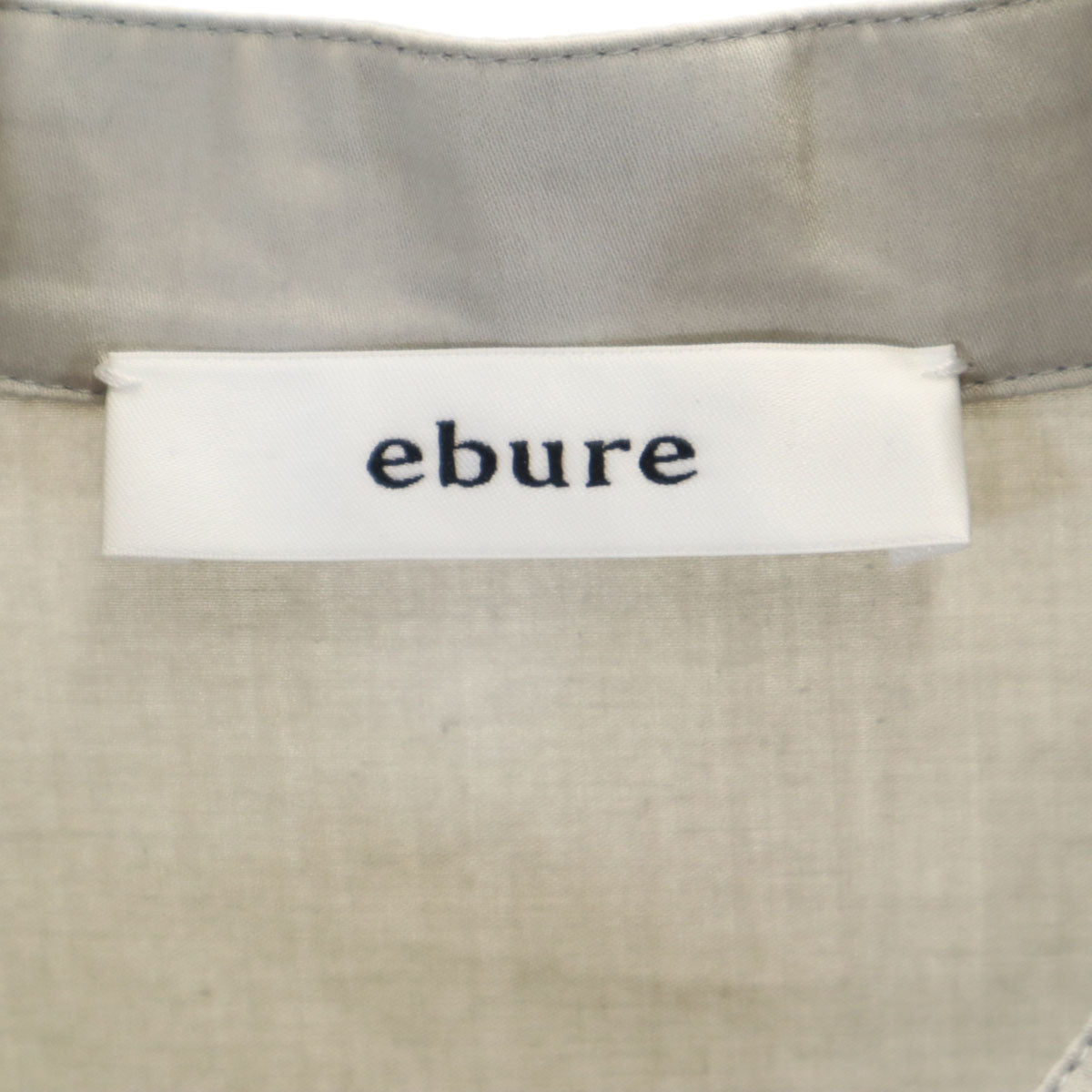 ebure エブール 日本製 5分袖 ロングワンピース 36 グレー レディース